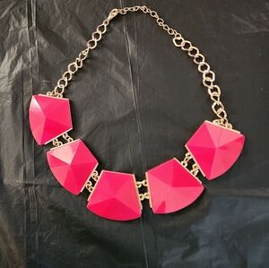 Geometric Pink Necklace